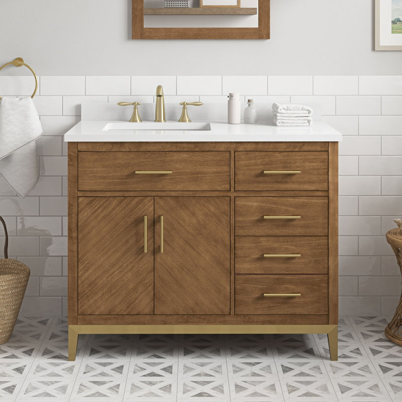 Meuble-lavabo simple 42 po Eris en Macchiato