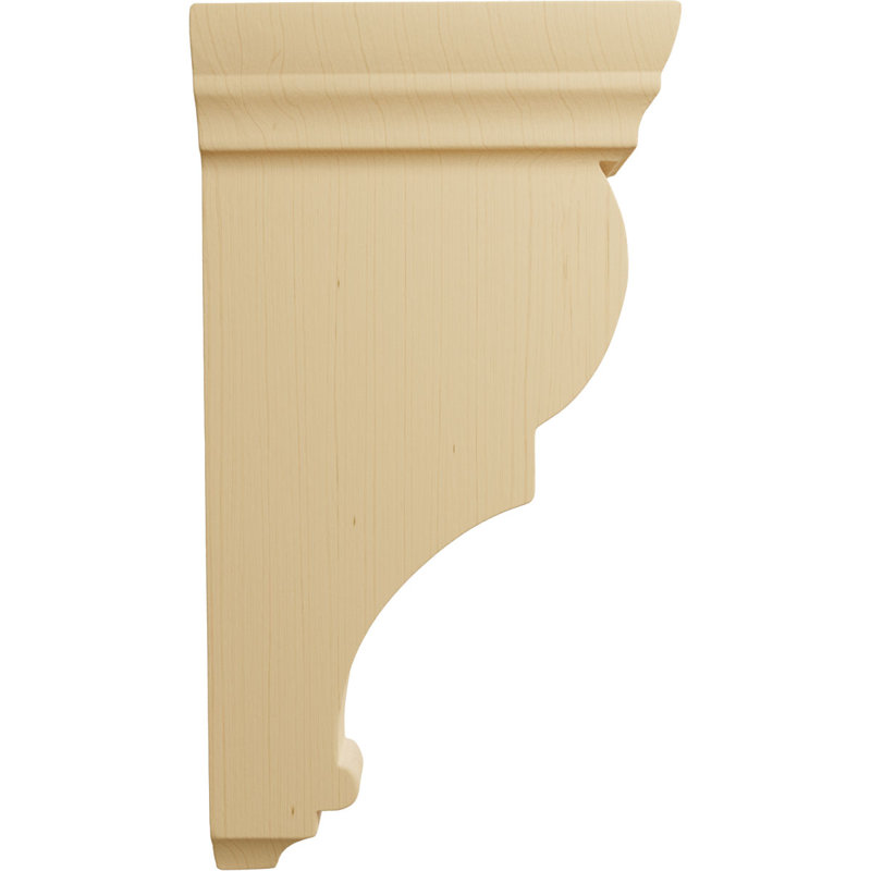 Support en bois / corbeau H 10 po x l 2,5 po x P 5,5 po, Aulne