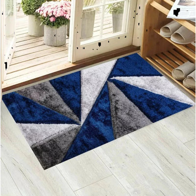 Geometric Shag Area Rug