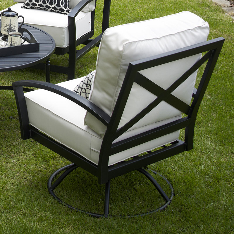 Chaise de patio avec coussin Millom, Cerise Dorsett