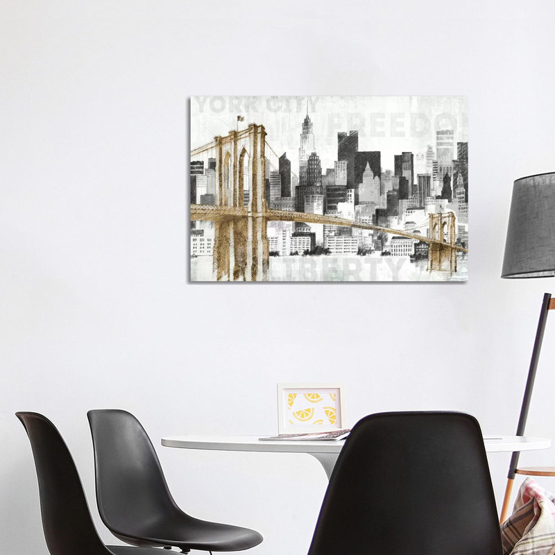 New York Skyline I by Avery Tillmon - Wrapped Canvas Painting, 101.6 cm H x 66.04 cm W x 1.91 cm D