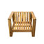 Zone de confort extérieure en bois - Coussins de chaise et de table d'appoint pour les moments de détente Pratique des sièges de patio - Housse de coussin-515558155