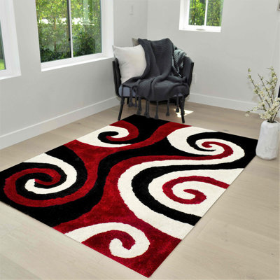 Efsun Shag Abstract Indoor Rug