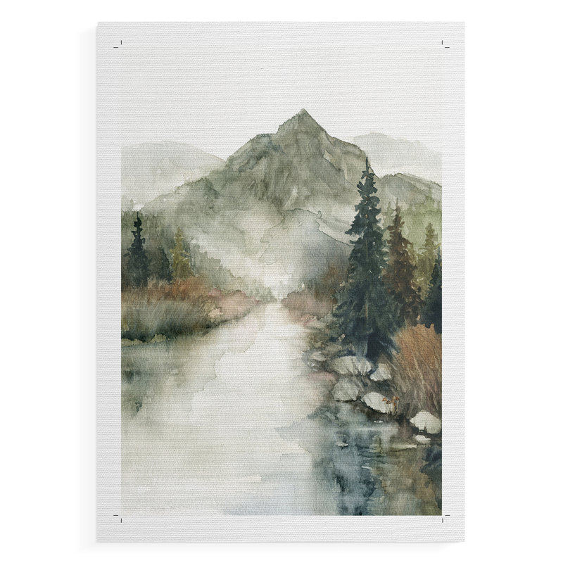 Paysage de récolte dans les bois - impression sur toile seulement - non encadrée, 36" H x 24" W