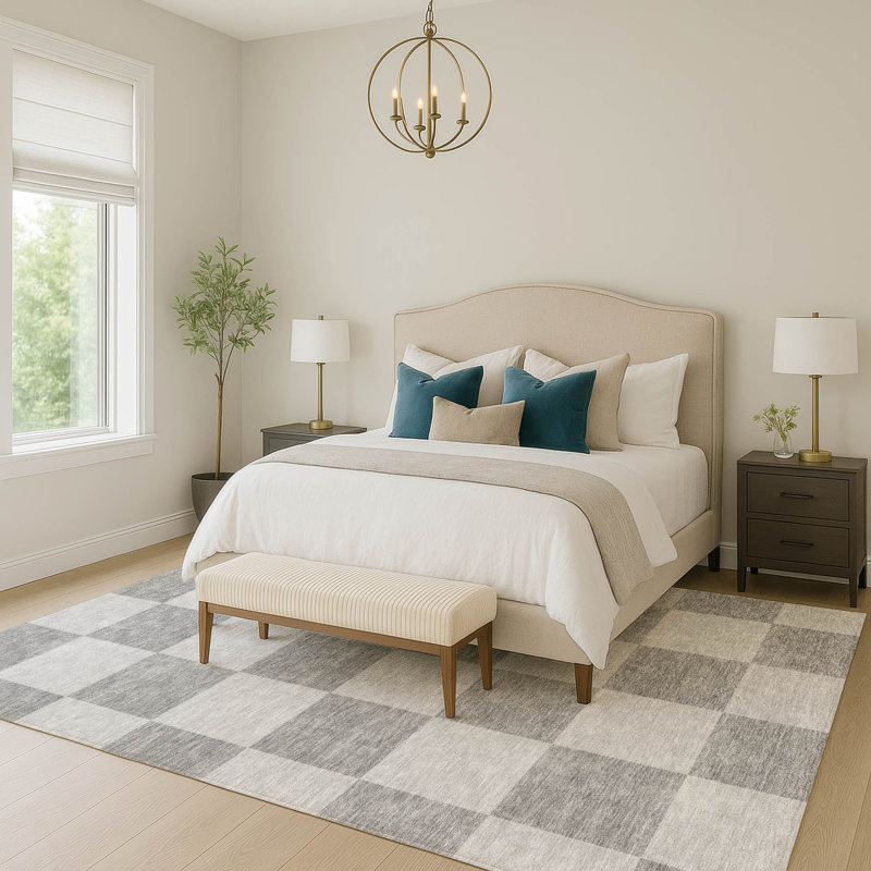 Machine Washable Indoor/Outdoor Braegger ACN2345 Geometric Rug, Rectangle 9' x 12'