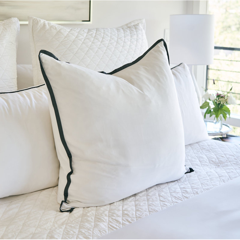 Langston Sateen Pillow Sham, White