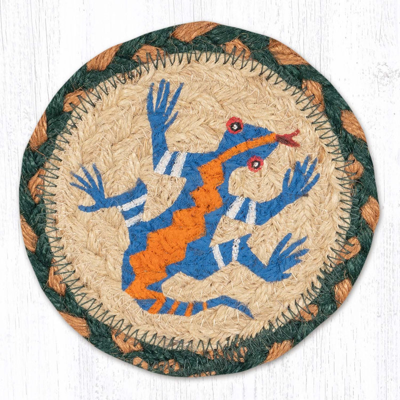 Sous-verre à motif de serpents de style rustique du Sud-Ouest H 5 po, Desert Snake