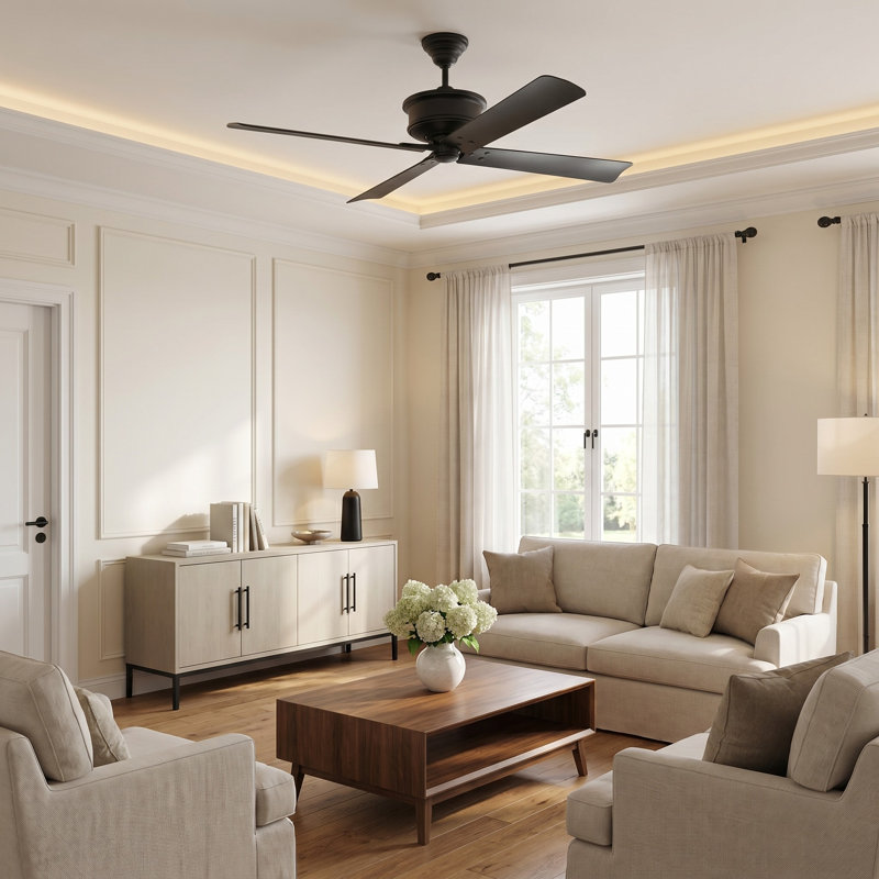 Ventilateur de confort visuel 56 "Subway, Noir minuit