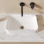 Lavabo de salle de bain semi-encastré rectangulaire encastré 16 po x 12 po Deervalley-111010887