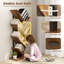 HOMCOM Tree Bookshelf Industrial Bookcase Steel Frame-94521722-78942925