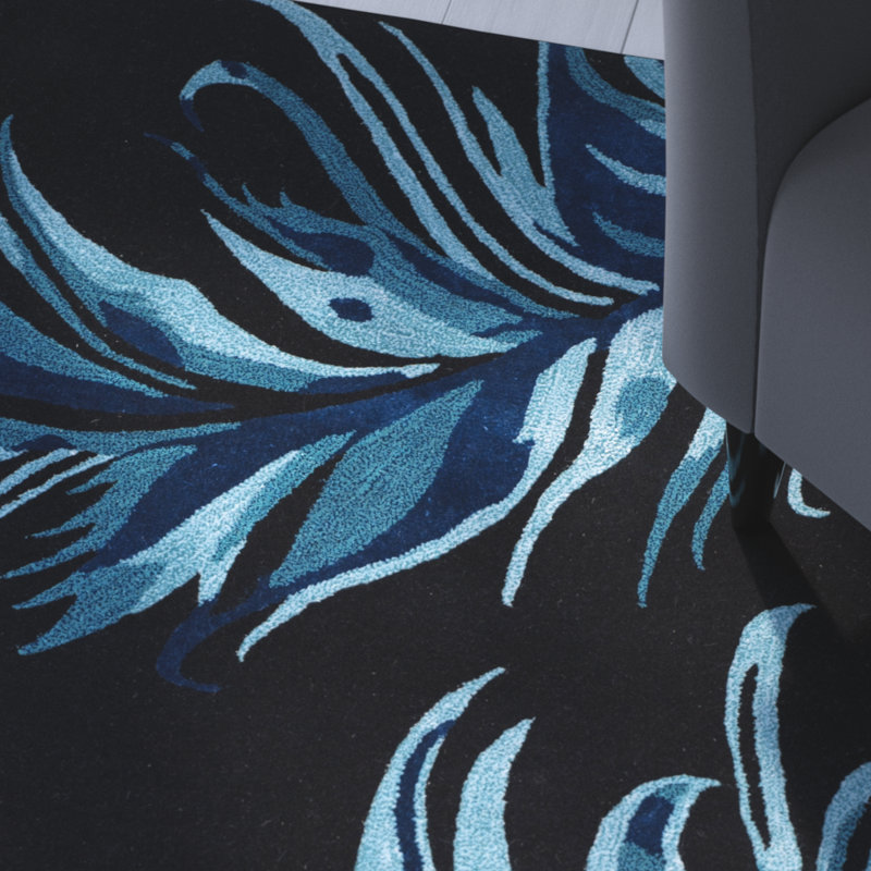 Tapis en laine touffeté à la main Abbie-Mai Alr-Allure, Rectangle 5 pi x 8 pi