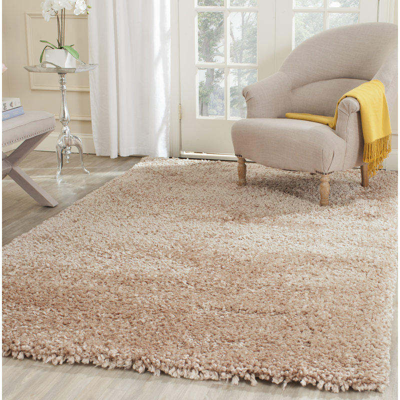 Solid Colour Hand Woven Area Rug, Rectangle 152 x 244 cm