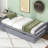 Gray Twin Size Platform Bed With Trundle - Bedroom Stability Assurance In Space Enhancement