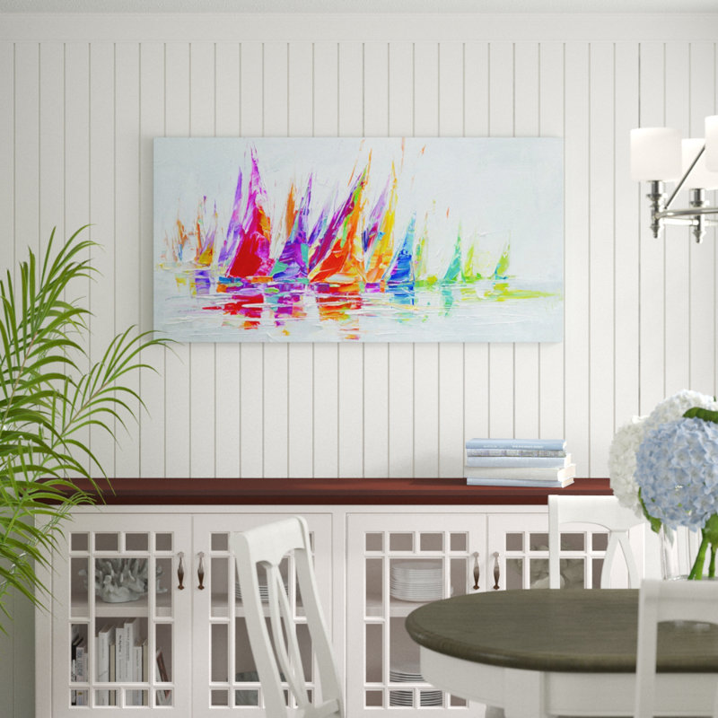 « arc-en-ciel afloat », impression sur toile