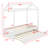 Twin Size White House Bed With Trundle, Can Be Decorated