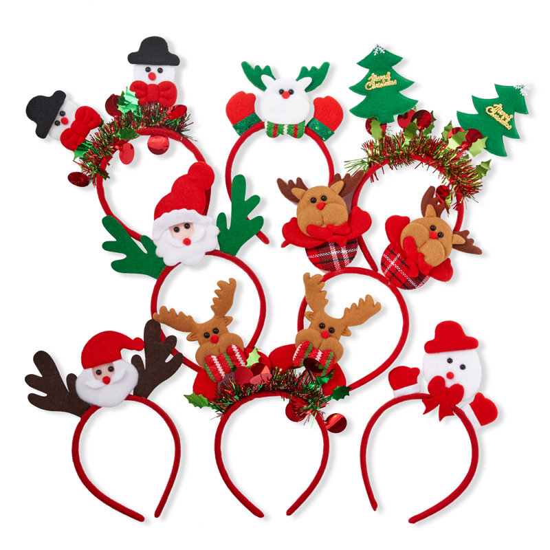 24cm Solid Colour Fabric Christmas Pick