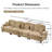 Sofa, Cloud Couch Sectional Sofa, Chenille Sofa-616619239-616619240