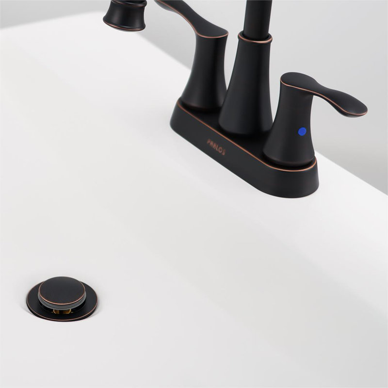 Drain escamotable de lavabo de salle de bain sans trop-plein, Bronze huilé