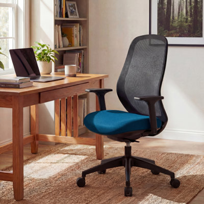 Ergonomic Mesh Office Chair, Home Desk Chair High Back, Swivel Gaming Chair Adjust Seat Cushion & Height, Recline Back