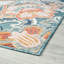 Tapis floral transitionnel Lilia, turquoise-985178708