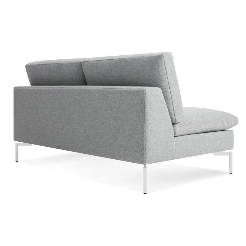 New Standard Loveseat, Toffee Genuine Leather, Black