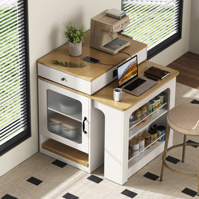 71 cm W Kitchen Island with Top