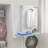 Wall Bulit-In Ironing Board Cabinet with Mirror
