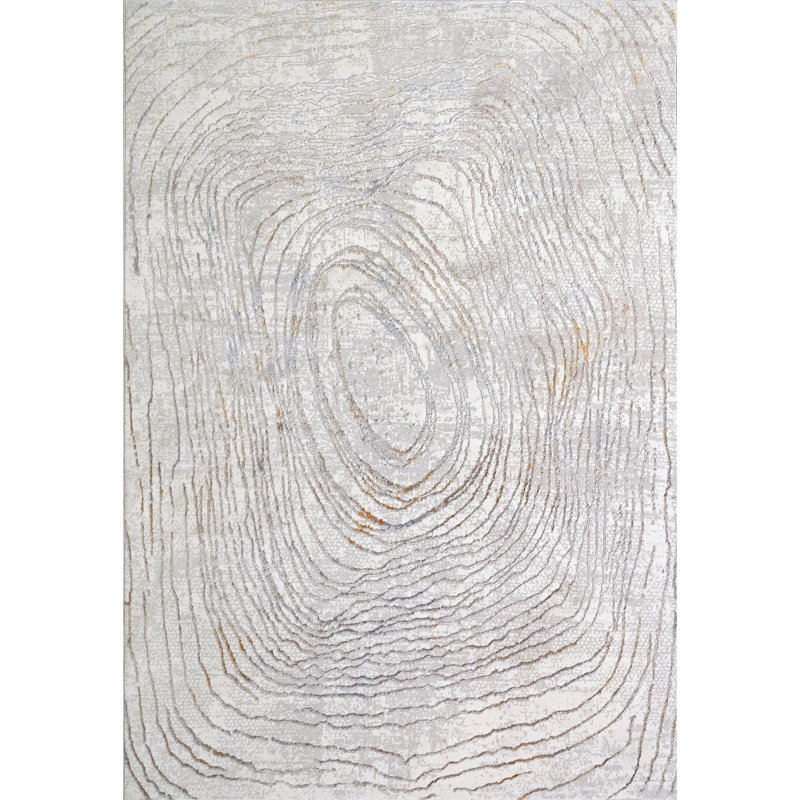 Tapis gris Bireuen, Rectangle 5 pi 3 po x 7 pi 7 po