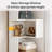 66.9" H Corner Bookcase With 5-Tier Shelf And 2 Drawers, L-Shaped Corner Storage Shelf Bookshelf-1133680017
