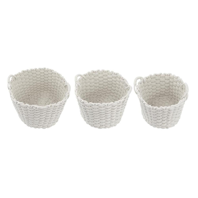 Ensemble de paniers en tissu 3 pièces