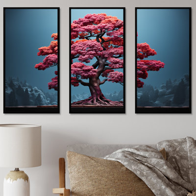 Ensemble de salon Mystic Pink Trees In Amethyst Landscape - Tree Redwood