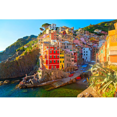 Beautiful Village Of Riomaggiore - Wrapped Canvas Print