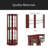 6 Shelf Corner Curio Display Cabinet With Lights, Mirrors And Adjustable Shelves(E26 Light Bulb Not Included)-1109104350