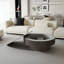 Table basse ronde avec rangement