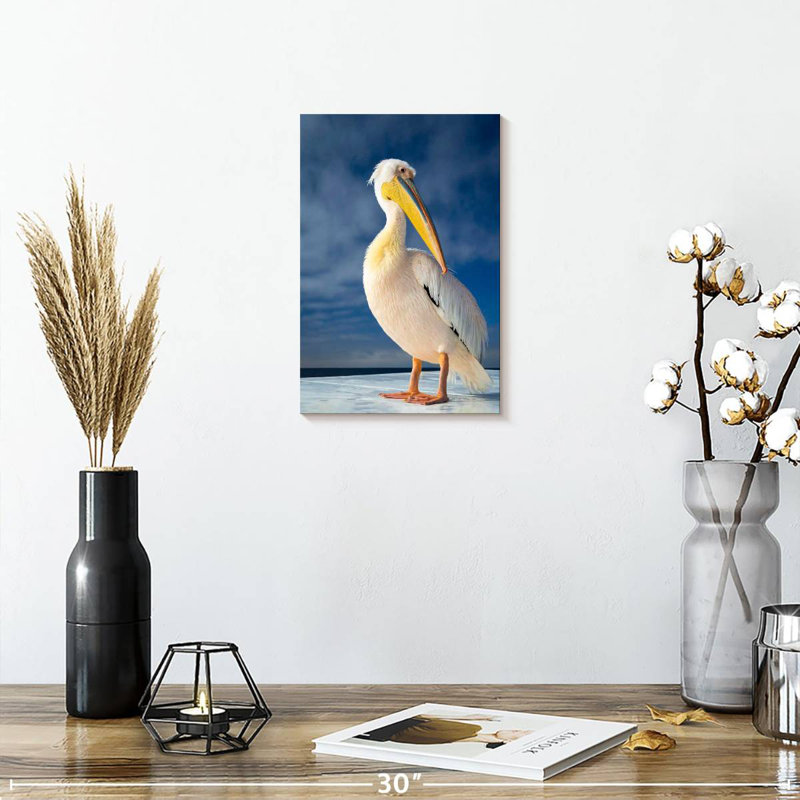 Brampt Shy Pelican, 12" H x 8" W