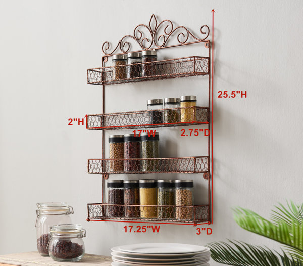 4-Tier Spice + Vitamin Rack