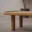 Table basse simple en bois massif Wabi-sabi