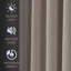 Paire de rideaux occultant en chenille (2 panneaux)-675685320-675685322