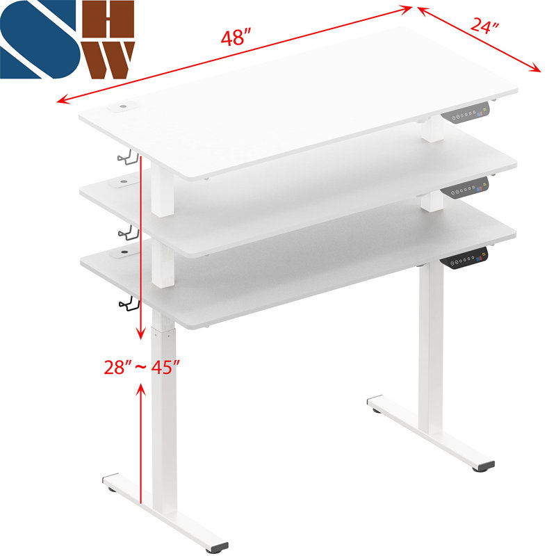 Bureau Marutani, Blanc, Blanc, L 47,52 po x P 24,02 po