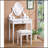 Landisburg Wood Moniya Makeup Vanity Table And Stool Set-1460219454