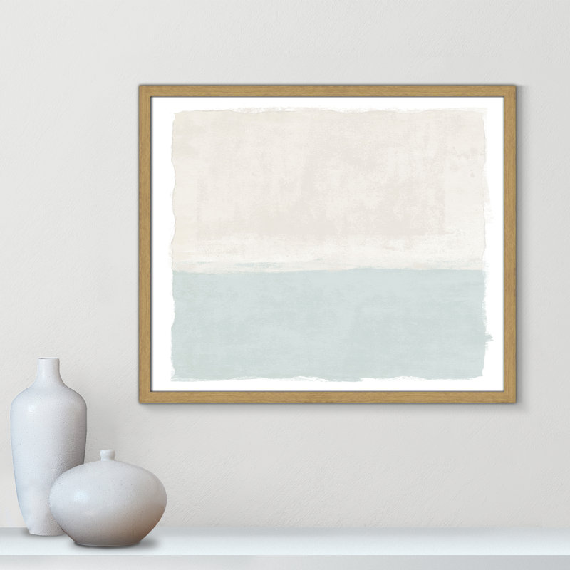 «Ocean Tides II», reproduction de paysage par Natalie Carpentieri, 25.5'' W x 21.5'' H, Impression encadrée