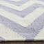 Tapis mauve / ivoire en laine et coton tissé à la main Emek-1540737106