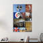 « banky color collage », reproduction d’impression sur toile tendue-27834606