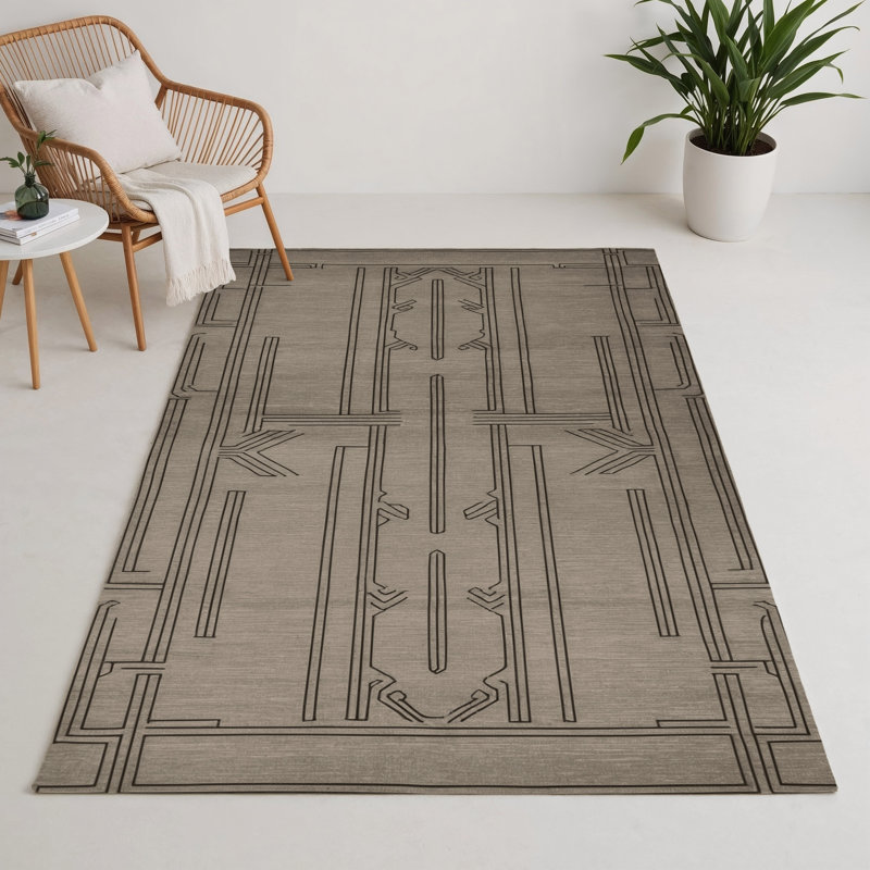 Tapis intérieur et extérieur ArtDeco, Rectangulaire 3 pi x 5 pi