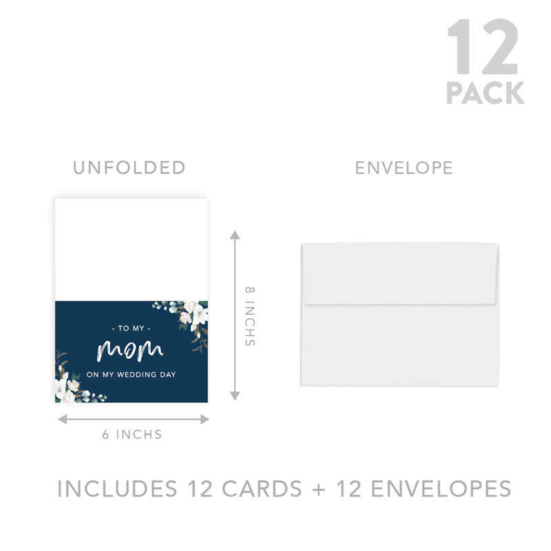 Carte de mariage floral
