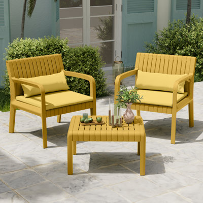 2 - Person Patio Conversation Sets with Cushions