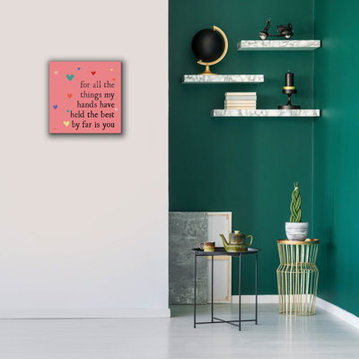 Art mural sur toile Trinx «Simple Romance 2 Colorful» par Laura Marshall