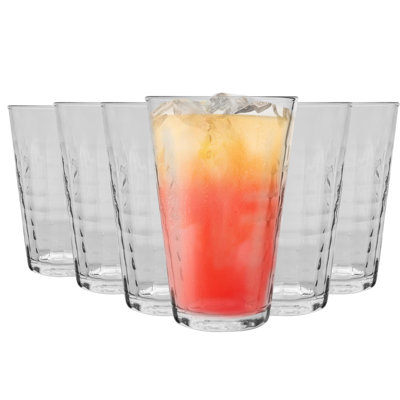 Duralex - Prisme Highball Cocktail Glasses - 330ml - Clear