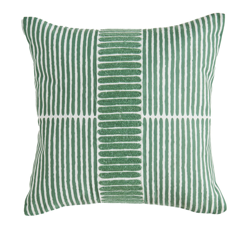 Cushion Cover, Olive Striped