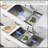 Drop-In 16 Gauge Kitchen Sink R10 Radius Stainless Steel Kitchen Sink Single Bowl With Intergrated Ledge & Accessories (Pack Of 5)